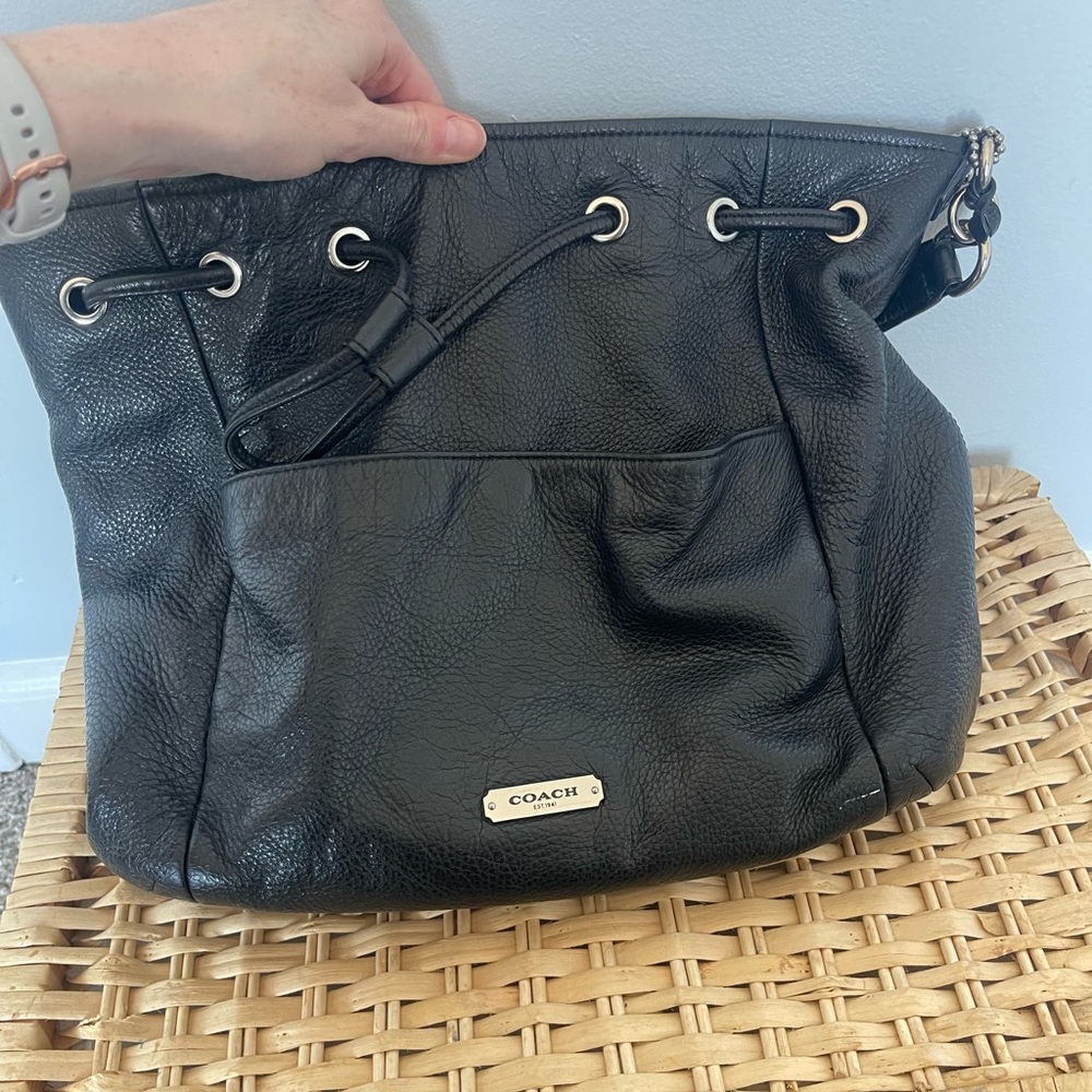 Vintage Black Coach Avery F27003 Purse